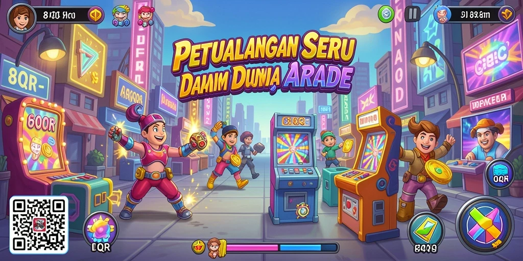 Screenshot gameplay 8QR dengan aksi seru dari level yang menantang.