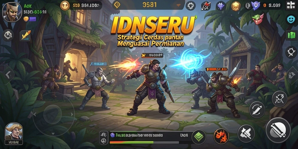 Tampilan gameplay IDNSERU yang mengasyikkan dan penuh strategi.