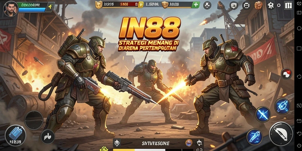 Screenshot gameplay IN88 menunjukkan strategi yang mendebarkan dalam pertempuran.