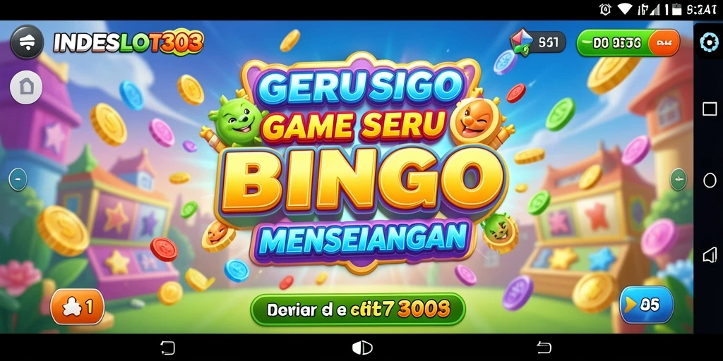 Tampilan gameplay menarik dari INDESLOT303 dengan suasana Bingo yang seru.