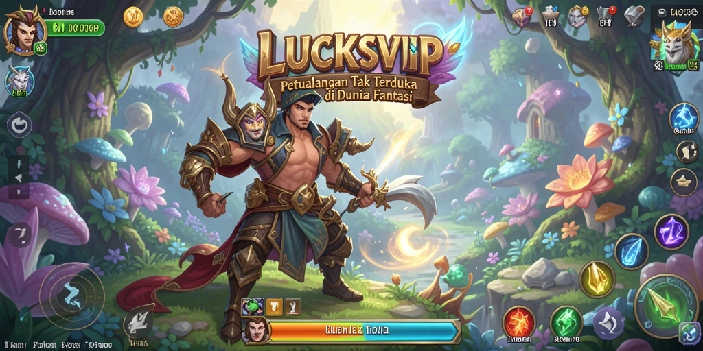 Gameplay LUCKSVIP memperlihatkan suasana petualangan yang memikat.