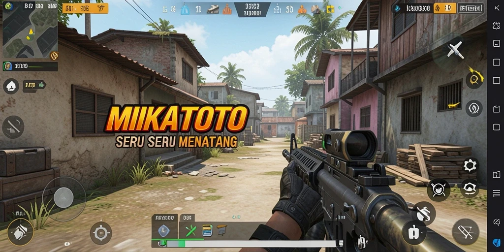 Tangkapan layar MIKATOTO menampilkan aksi gameplay yang intens.