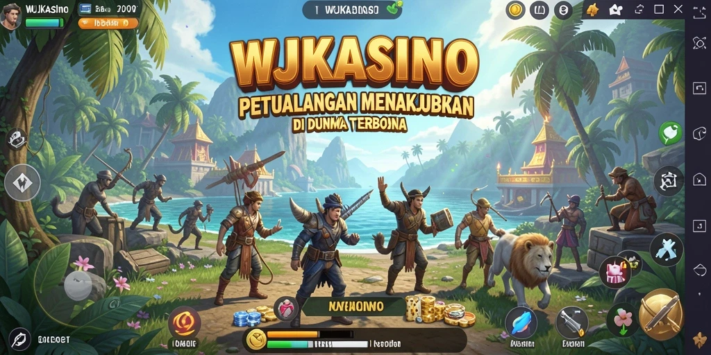 Gameplay WJKASINO yang menampilkan petualangan di dunia terbuka.